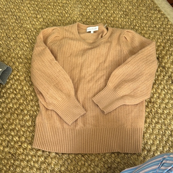 White + Warren Tan cashmere Sweater